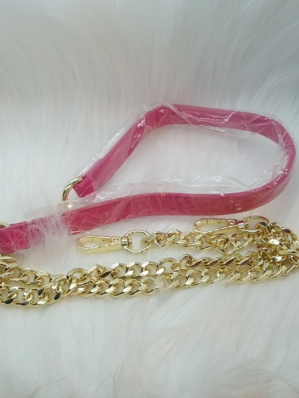 HOT PINK QUITED SMALL SHOULDER BAG - Picture 8 of 13